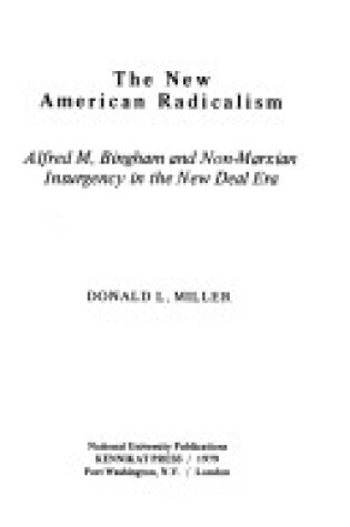Cover of New American Radicalism