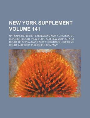 Book cover for New York Supplement Volume 141