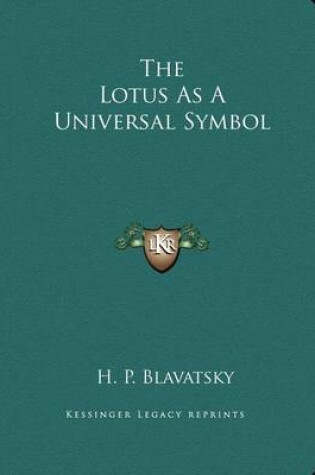 Cover of The Lotus as a Universal Symbol