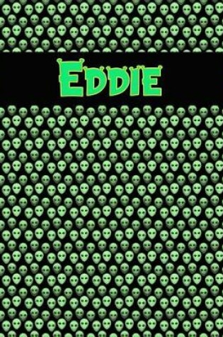 Cover of 120 Page Handwriting Practice Book with Green Alien Cover Eddie