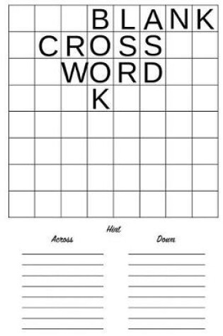 Cover of Blank Crossword Book