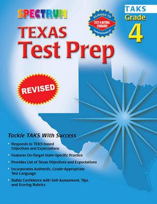 Book cover for Texas Test Prep, Grade 4