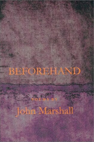 Cover of Beforehand