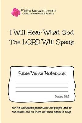 Book cover for I Will Hear What God the Lord Will Speak