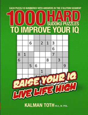 Book cover for 1000 Hard Sudoku Puzzles to Improve Your IQ