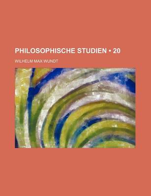 Book cover for Philosophische Studien (20)