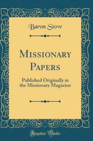 Cover of Missionary Papers