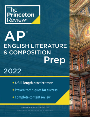 Book cover for Princeton Review AP English Literature & Composition Prep, 2022