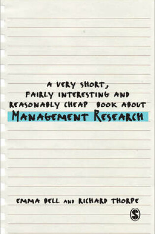 Cover of A Very Short, Fairly Interesting and Reasonably Cheap Book about Management Research