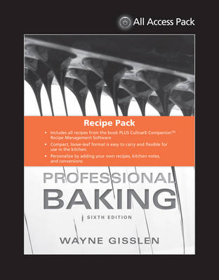 Book cover for All Access Pack Recipes to Accompany Professional Baking