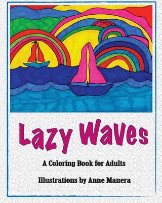 Book cover for Lazy Waves A Coloring Book for Adults