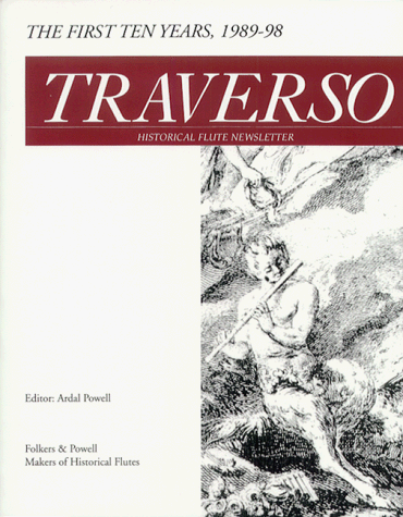 Book cover for Traverso, Historical Flute Newsletter Vols. 1-10