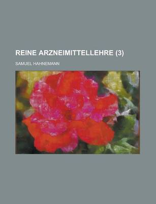 Book cover for Reine Arzneimittellehre (3 )