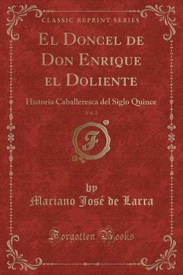 Book cover for El Doncel de Don Enrique El Doliente, Vol. 2