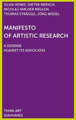 Book cover for Manifesto of Artistic Research