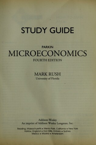 Cover of Microeconomics Study Guide