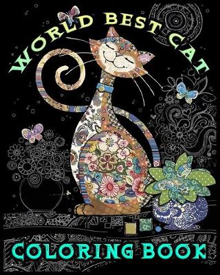 Book cover for World Best Cat Coloring Book