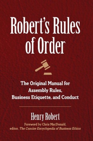 Cover of Robert's Rules of Order