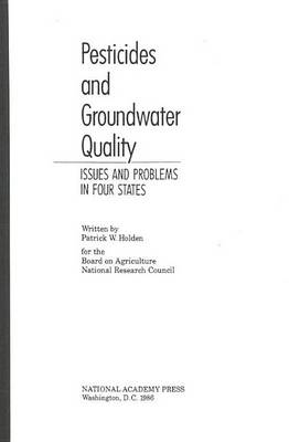 Book cover for Pesticides and Groundwater Quality: Issues and Problems in Four States