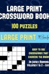 Book cover for Large Print Crossword Book (Vols 1 & 2 - Easy)