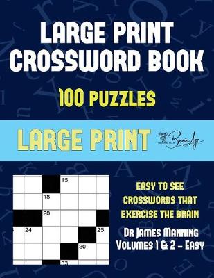 Book cover for Large Print Crossword Book (Vols 1 & 2 - Easy)