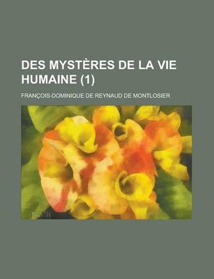 Book cover for Des Mysteres de La Vie Humaine (1)