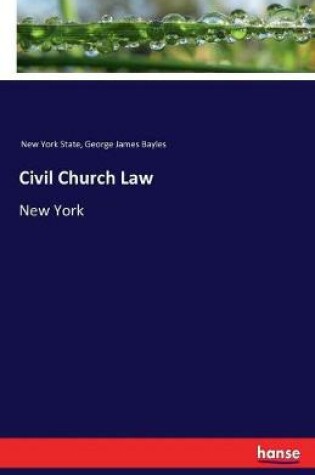 Cover of Civil Church Law