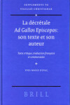 Book cover for La decretale Ad Gallos Episcopos: son texte et son auteur