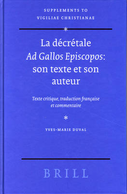Cover of La decretale Ad Gallos Episcopos: son texte et son auteur