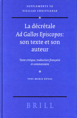 Book cover for La decretale Ad Gallos Episcopos: son texte et son auteur