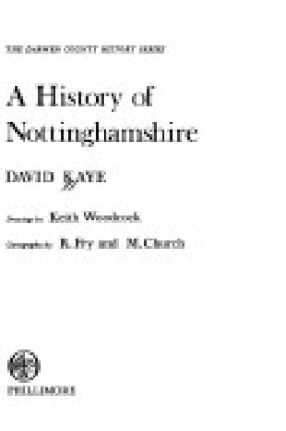 Cover of History of Nottinghamshire