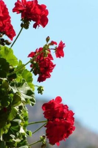 Cover of Red Geranium Flowers Journal