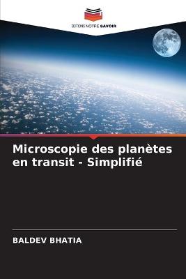 Book cover for Microscopie des planètes en transit - Simplifié