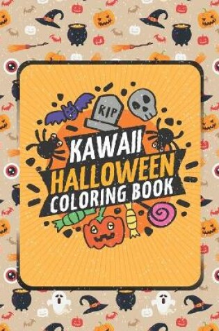 Cover of Kawaii Halloween Coloring Book