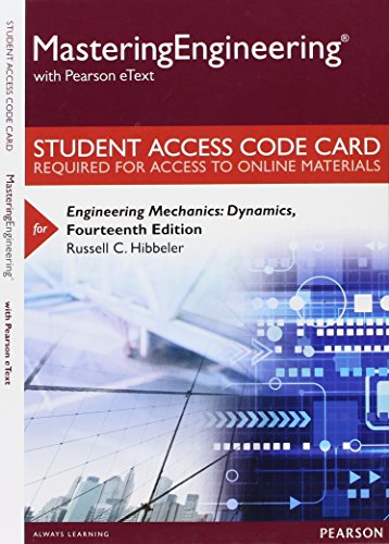 Book cover for Mastering Engineering with Pearson eText -- Access Card -- for Engineering Mechanics