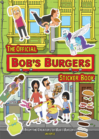 Book cover for The Official Bob's Burgers Sticker Book