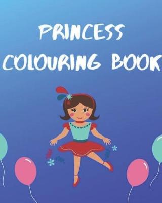 Book cover for princess colouring book