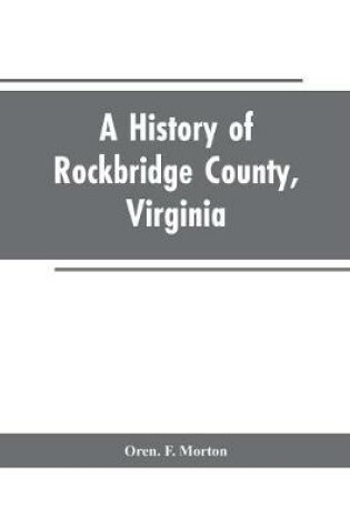 Cover of A History of Rockbridge County, Virginia