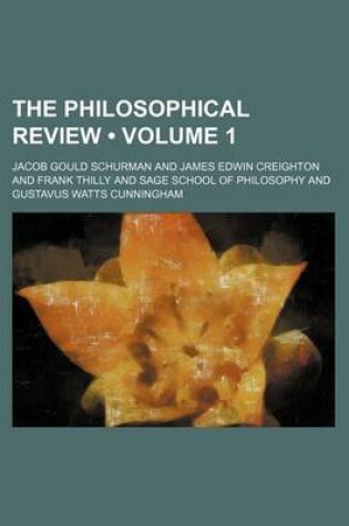 Cover of The Philosophical Review (Volume 1)