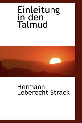 Book cover for Einleitung in Den Talmud