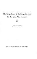 Book cover for King's Honour and the King's Cardinal