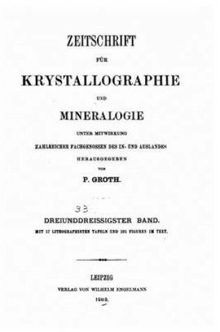 Cover of Zeitschrift fur Krystallographie und Mineralogie