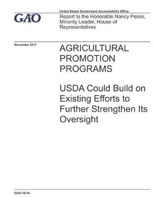 Book cover for Agricultural Promotion Programs