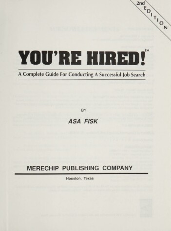 Book cover for You're Hired!