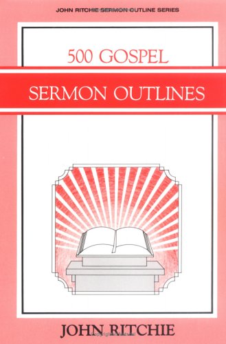 Book cover for 500 Gospel Sermon Outlines