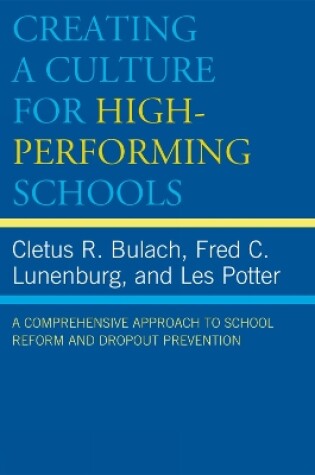 Cover of Creating a Culture for High-Performing Schools