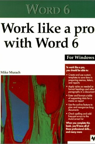 Cover of Work Like a Pro with Word 6 for Windows
