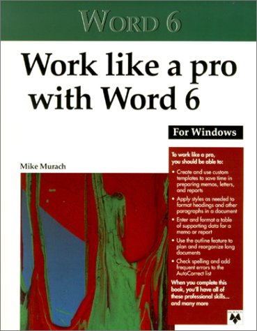 Book cover for Work Like a Pro with Word 6 for Windows