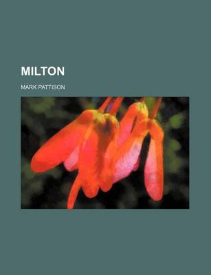 Book cover for Milton (Volume 1)