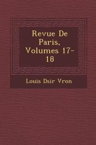 Cover of Revue de Paris, Volumes 17-18